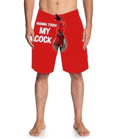 Trunks Christmas Turkey Cock Printed Short Beer Festival Beach Casual Trouser Shorts Swim Trunks Board Drawstring Shorts - X-...