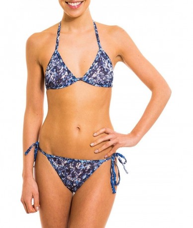 Tankinis Oceana Tan Through Tie Side Bikini Tanga Swimwear - CG182WMZCHL $44.84