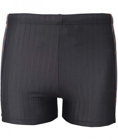 Racing Men's Solid Fashion Jammer Rapid Quick Dry Square Leg Swimsuit Swimwear for Men - Black - CH182KRHK6R $29.23