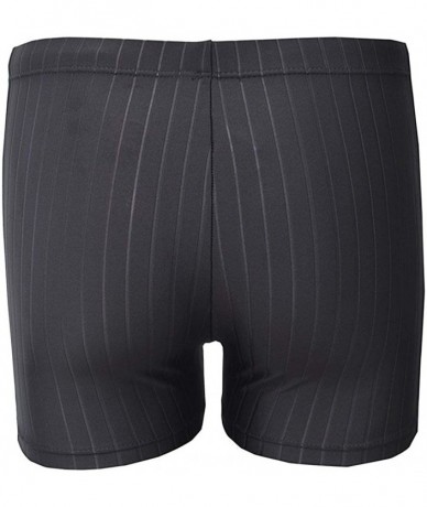 Racing Men's Solid Fashion Jammer Rapid Quick Dry Square Leg Swimsuit Swimwear for Men - Black - CH182KRHK6R $29.23