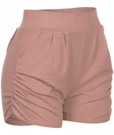 Board Shorts Ultra Soft Harem Shorts for Women - A Khaki - C819C8WX7RR $21.12