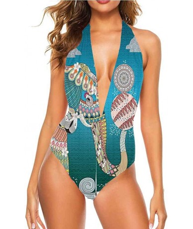 Cover-Ups Women Bandage Bikini Set Ornate Seasonal Motifs Great on All Body Types - Multi 09 - C419CAO7A5X $79.42