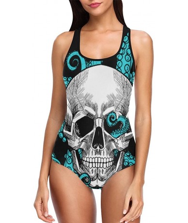 One-Pieces Skull Day of The Dead One Piece Swimsuit Swimwear Bathing Suit for Women Juniors (XS-3XL) - Multi 14 - CT18G3A3Y99...