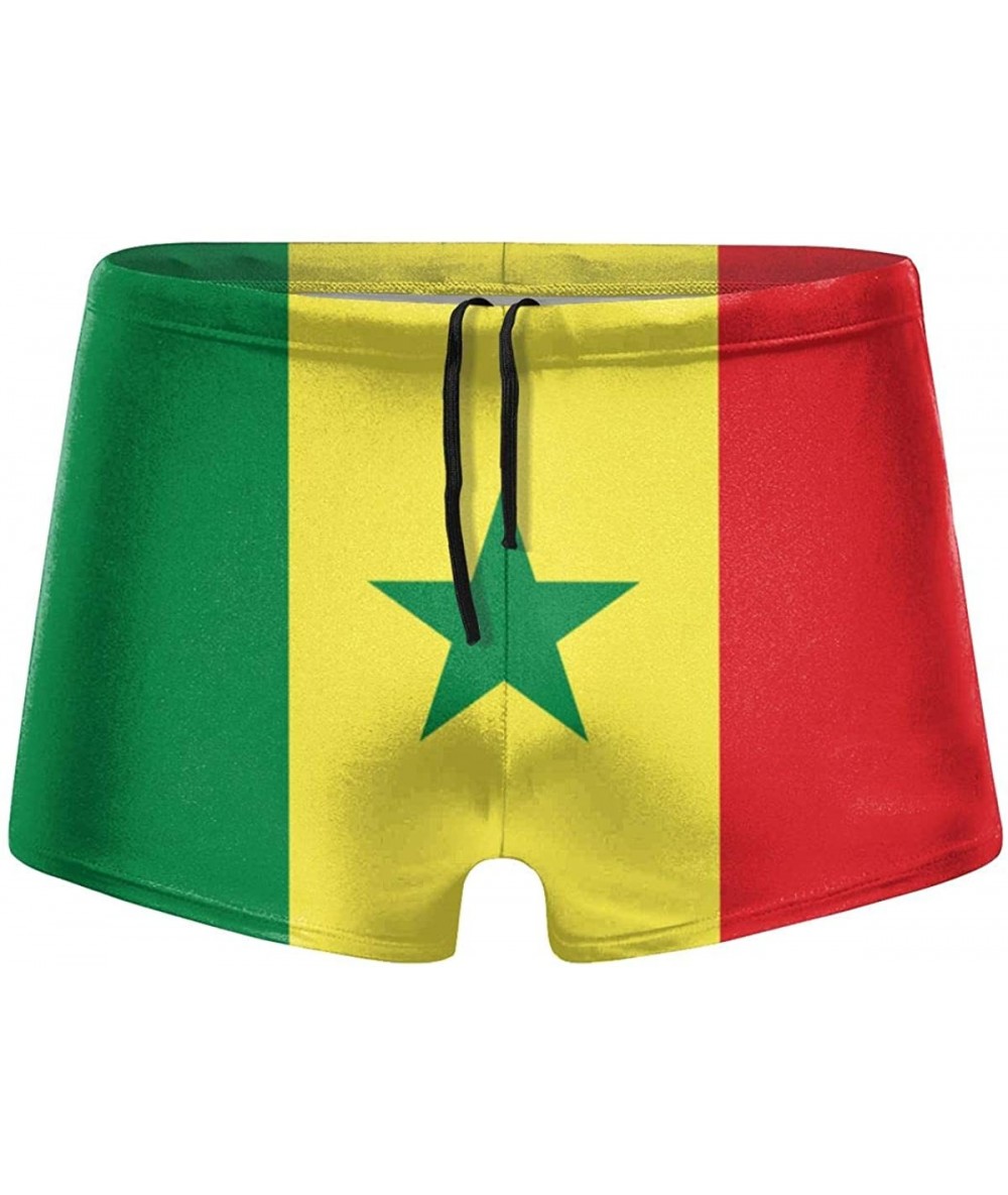 Briefs Men's Swimwear Briefs Swim Trunk American Flag Bikini Boxer Swimsuit - Senegal Flag 29 - CT19CD7KXOG $46.61