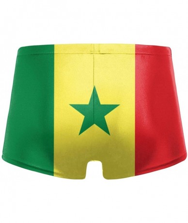 Briefs Men's Swimwear Briefs Swim Trunk American Flag Bikini Boxer Swimsuit - Senegal Flag 29 - CT19CD7KXOG $46.61