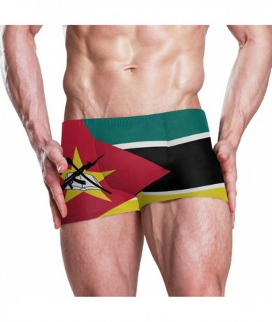 Racing New Zealand Flag Men's Swim Trunks Square Leg Swimsuit Swimwear Boxer Brief - Mozambique Flag - CC18T9R386Q $53.80