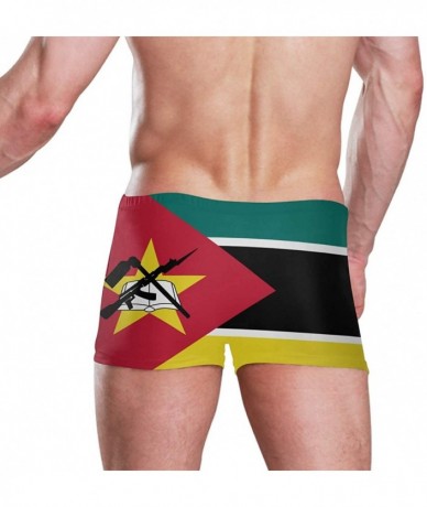 Racing New Zealand Flag Men's Swim Trunks Square Leg Swimsuit Swimwear Boxer Brief - Mozambique Flag - CC18T9R386Q $53.80