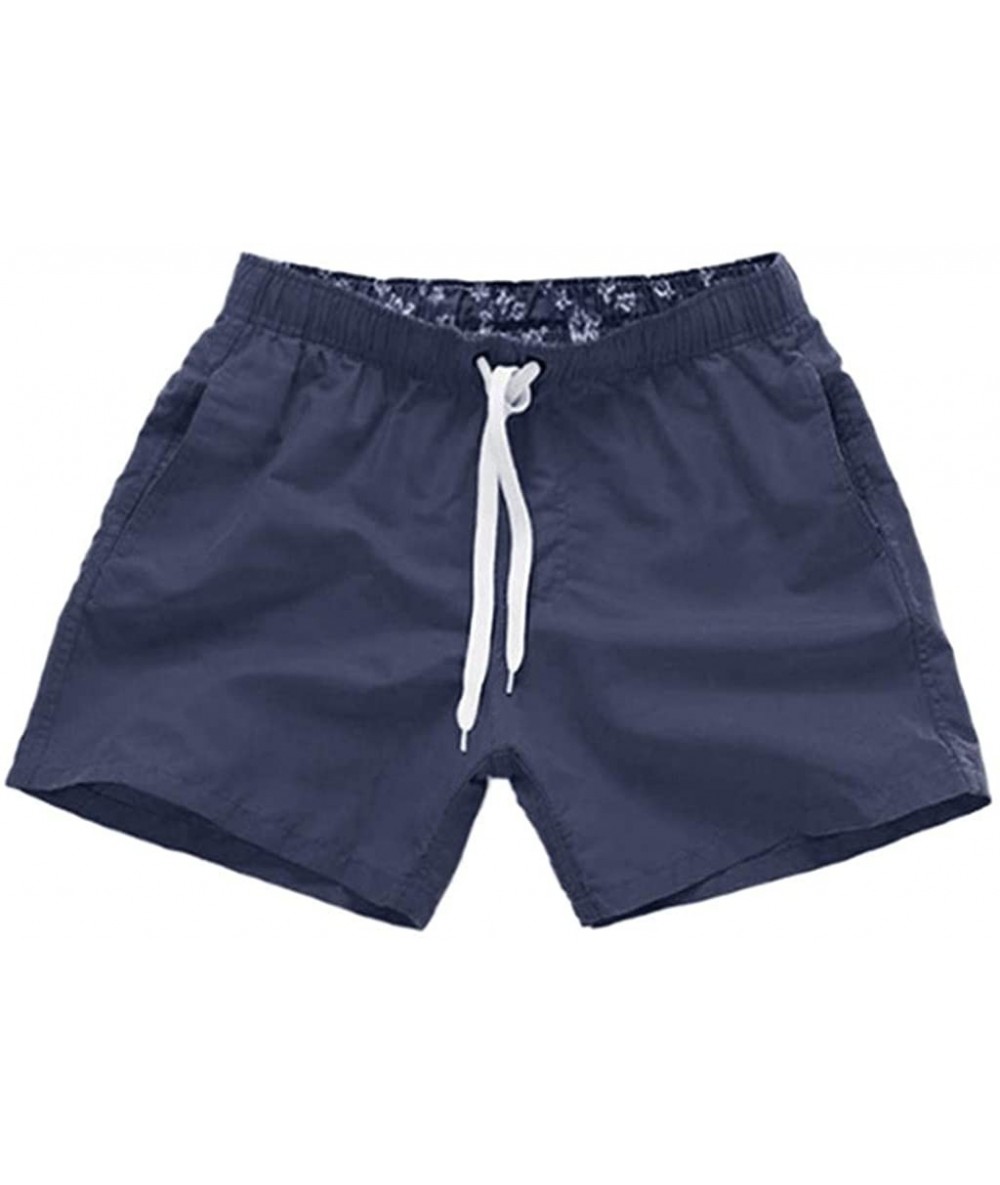 Board Shorts Mens Classic Solid Outdoor Beach Drawstring Shorts with Pockets Quick Dry Swim Trunks Athletic Pier Cargo Pants ...