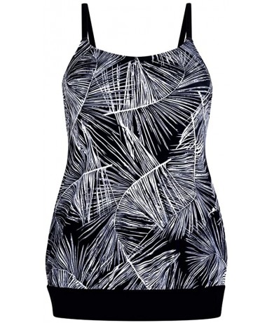 Racing Women's Florida Pocketed Mastectomy Blouson Swim Top - Multi - CN18Z6ZEH9G $44.04