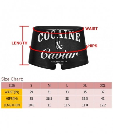 Briefs Cocaine and Caviar Men Swimwear Basic Long Swim Boxer Trunks Board Shorts Swimsuits - CG1942DD87R $47.23