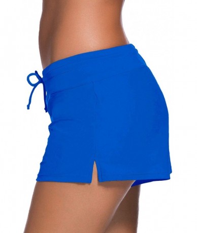 Board Shorts Swim Boardshort Women's Shorts Trunks Tankini Bottoms - Blue - C0193RMYM6L $31.18