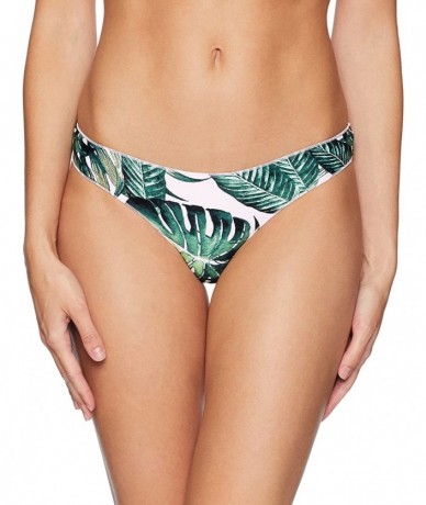 Bottoms Women's Palm Beach Aloha Pant Bikini Bottom - White/White - CH188Z826IK $61.52