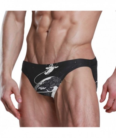 Briefs Men Swimming Trunks Astronaut Space Elastic Waist Swim Briefs 2030867 - C218WM7TMYS $41.48