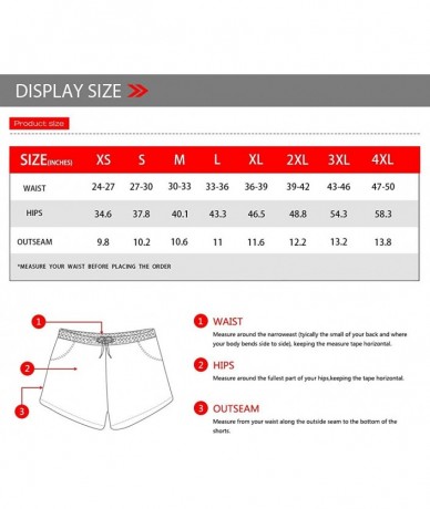 Board Shorts Flower Dog Beach Pants for Women Loose Fit Workout Breechcloth Summer Drawstring Shorts Relaxed - Pug - CA195ZX8...