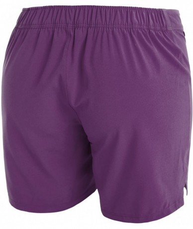 Board Shorts Women's Long Board Shorts with Pocket Quick Dry Swim Shorts Boardshorts - Purple With Sea Horse - C0183Q24DTA $4...