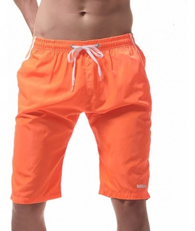 Trunks Swimming Trunks Shorts for Men- Mens Beach Shorts Quick Dry Shorts Watershort Casual Athletic Shorts with Pockets - Or...