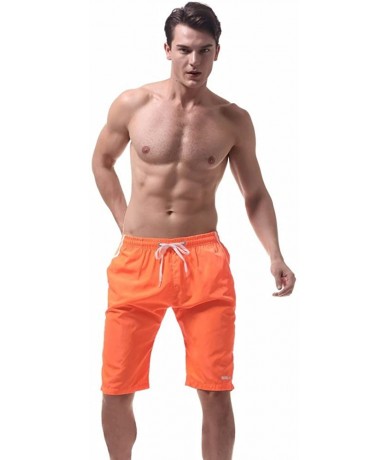 Trunks Swimming Trunks Shorts for Men- Mens Beach Shorts Quick Dry Shorts Watershort Casual Athletic Shorts with Pockets - Or...