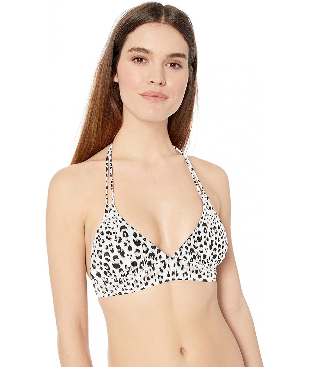 Tops Women's Lovebirds Halter Bikini Top Swimsuit - Feline - CC18C4TG6GK $67.16