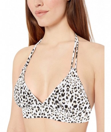 Tops Women's Lovebirds Halter Bikini Top Swimsuit - Feline - CC18C4TG6GK $67.16