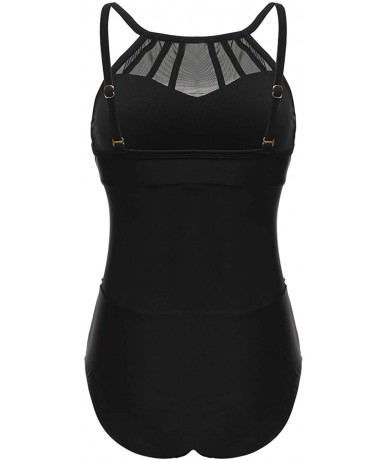 One-Pieces Bathing Suits Women Sexy See Through One Piece Swimsuits Monokini - 1914 Black - CY18TE3C8IZ $45.11