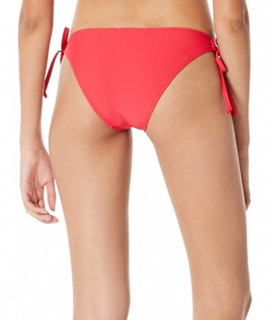 Tankinis Women's Low Rise Bikini Bottom Medium Coverage Bathing Suit Bottom - Red(loop Tie) - C918X5EXY5O $20.09