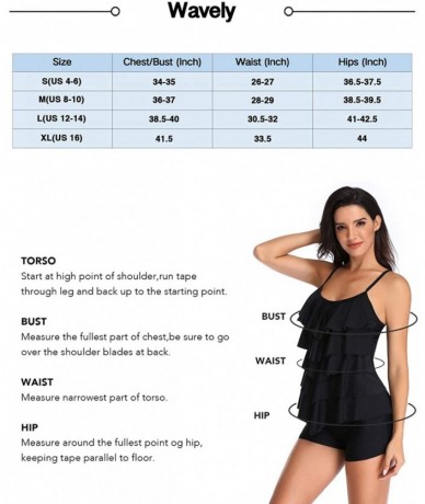 Sets Sexy Lace Up One Piece Bathing Suits for Women Tummy Control Ruffle Flounce Swimsuits Deep V Neck Swimwear Black - CY194...