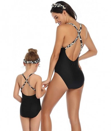 Sets Toddler Kids Baby Girls Bikini Swimsuit Set Family Matching Mother Girl Swimwear - Leopard - CZ193S9CS0O $22.19