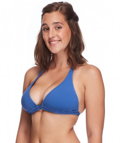 Sets Women's Celeste Triangle Slider Bikini Top Swimsuit - So Soft Denim Blue - CS18I9AR4QE $21.18