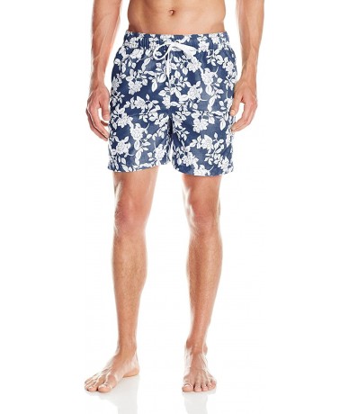 Trunks Men's Jetty Geo Volley Swim Trunk - Mallorca Navy - CK11T0Y8BNH $34.75