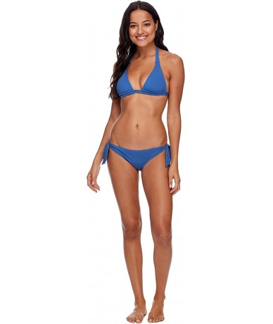 Sets Women's Celeste Triangle Slider Bikini Top Swimsuit - So Soft Denim Blue - CS18I9AR4QE $21.18