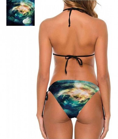 Bottoms Sexy Adjustable Bikini Space- Solar System with Planets for You or As A Gift - Multi 03-two-piece Swimsuit - C719E7CO...