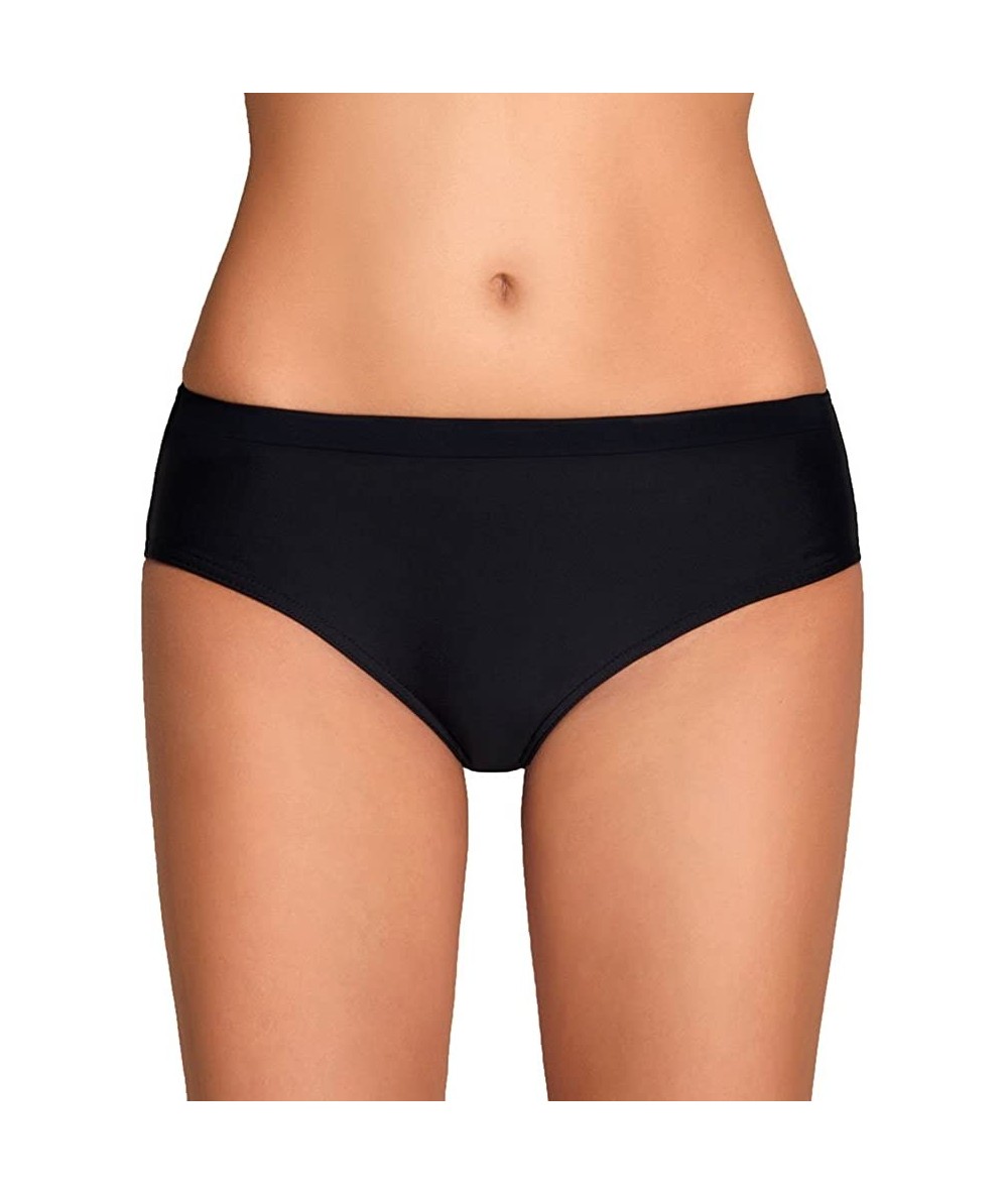 Bottoms 3001 Women's Bikini Briefs Smooth (Matching Top Available) - Black - CE17YSDQ29Q $33.96