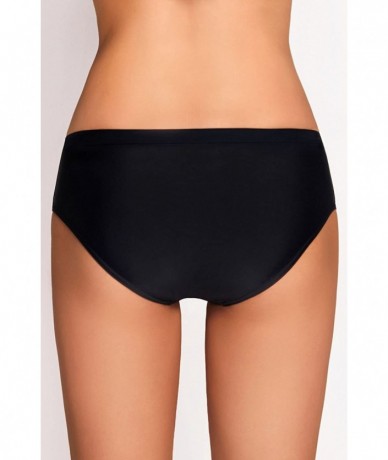 Bottoms 3001 Women's Bikini Briefs Smooth (Matching Top Available) - Black - CE17YSDQ29Q $33.96