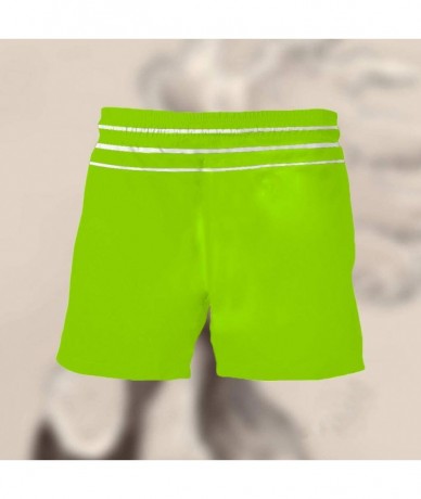 Board Shorts Drawstring Swimming Shorts for Men Printed Beach Fittness Short Pants - R-3 - CS19DNUR4XK $25.51