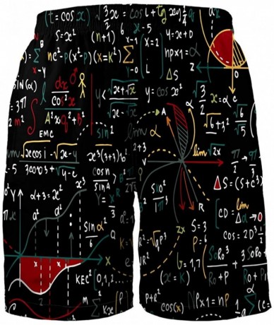 Trunks Mens Funny Swim Trunks 3D Graphic Print Quick Dry Surf Beach Board Shorts with Mesh Lining - Style6 - C418RXDGONY $38.68