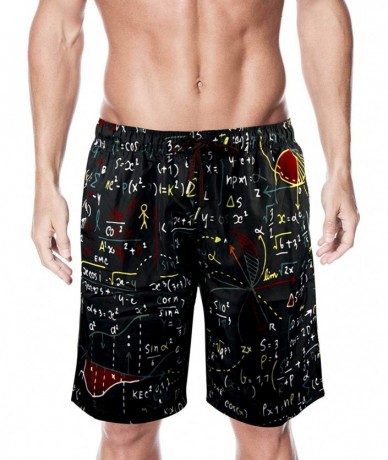 Trunks Mens Funny Swim Trunks 3D Graphic Print Quick Dry Surf Beach Board Shorts with Mesh Lining - Style6 - C418RXDGONY $38.68