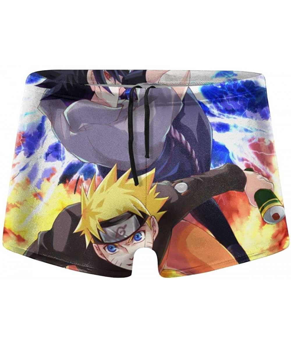 Briefs Love Winnie The Pooh Men's Boxer Swim Shorts for Men Teens Boys Sons Swim Pool Beach Gifts - Sasuke Uzumaki Naruto - C...