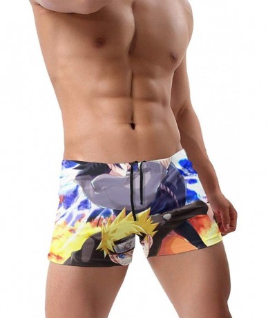 Briefs Love Winnie The Pooh Men's Boxer Swim Shorts for Men Teens Boys Sons Swim Pool Beach Gifts - Sasuke Uzumaki Naruto - C...