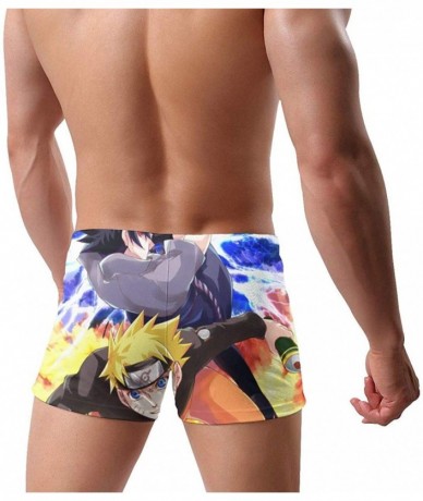 Briefs Love Winnie The Pooh Men's Boxer Swim Shorts for Men Teens Boys Sons Swim Pool Beach Gifts - Sasuke Uzumaki Naruto - C...