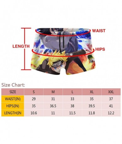 Briefs Love Winnie The Pooh Men's Boxer Swim Shorts for Men Teens Boys Sons Swim Pool Beach Gifts - Sasuke Uzumaki Naruto - C...