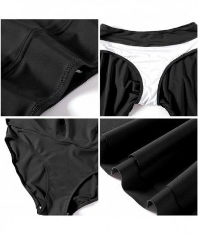 Tankinis Womens Swim Skirt Swimsuit/Bathing Suit/Bikini/Tankini Bottom with Built in Brief - Black - CF18QN33H0A $35.17