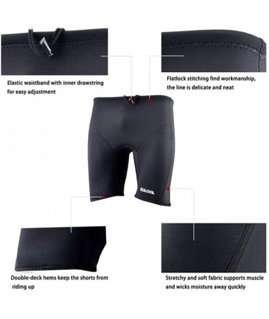 Racing Men's Wetsuit Pants Shorts Jammers 3mm Neoprene Swim Suit Women's Trunks Diving - 3mm Neoprene Men / Black - CW12HKZG7...