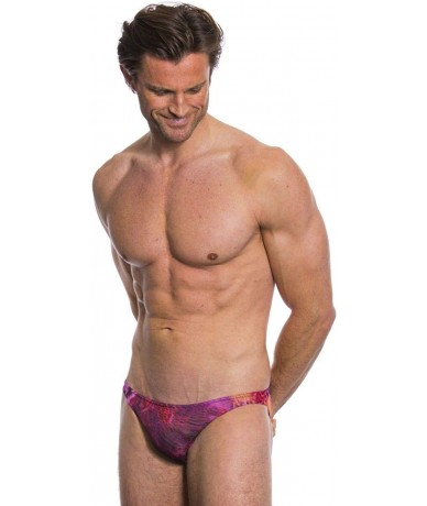 Briefs Amalfi Purple Tan Through Swim Micro Brief Swimwear - C31953OAKHA $40.55