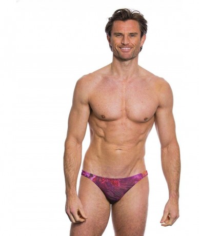 Briefs Amalfi Purple Tan Through Swim Micro Brief Swimwear - C31953OAKHA $40.55