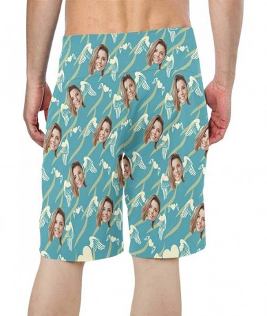 Board Shorts Custom Face Men Swim Trunk Kiss Lip Beach Shorts Board Short - Multi4 - CL18SRZL8IE $62.50