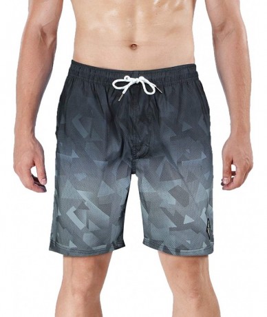 Board Shorts Men's Swim Trunk Beach Shorts - Dark Grey - C518KDYU3U8 $34.49