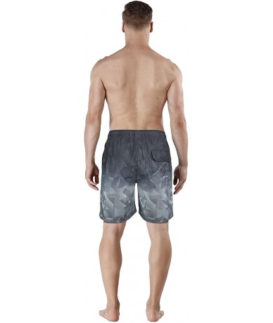 Board Shorts Men's Swim Trunk Beach Shorts - Dark Grey - C518KDYU3U8 $34.49