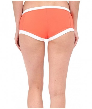 Bottoms Women's Block Party Boyleg - Nectarine - C6126ZDD685 $45.52