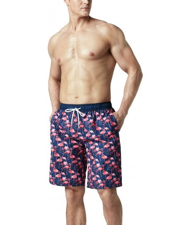 Board Shorts Men's 11 Inches Swim Trunks- Quick Dry Beach Board Shorts- Bathing Suits with Inner Mesh Lining and Pockets - Gr...