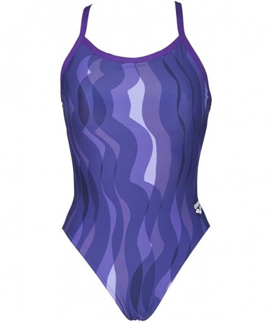 Racing Women's Wavy Water Challenge Back One Piece Fl - Purple / Mirtilla - CF18CKATXRO $55.88